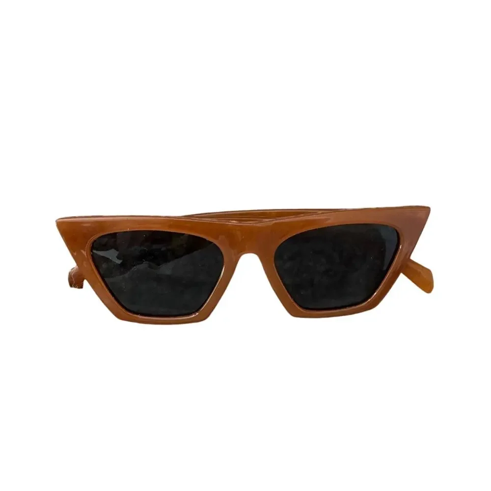 Mosanana Orange Square cat eye sunglasses